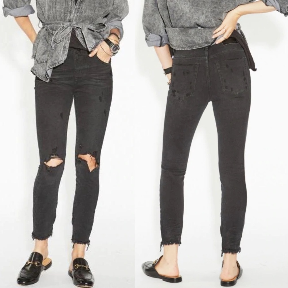 One Teaspoon Black Oak High Waist Freebirds Jeans Size 26 NEW